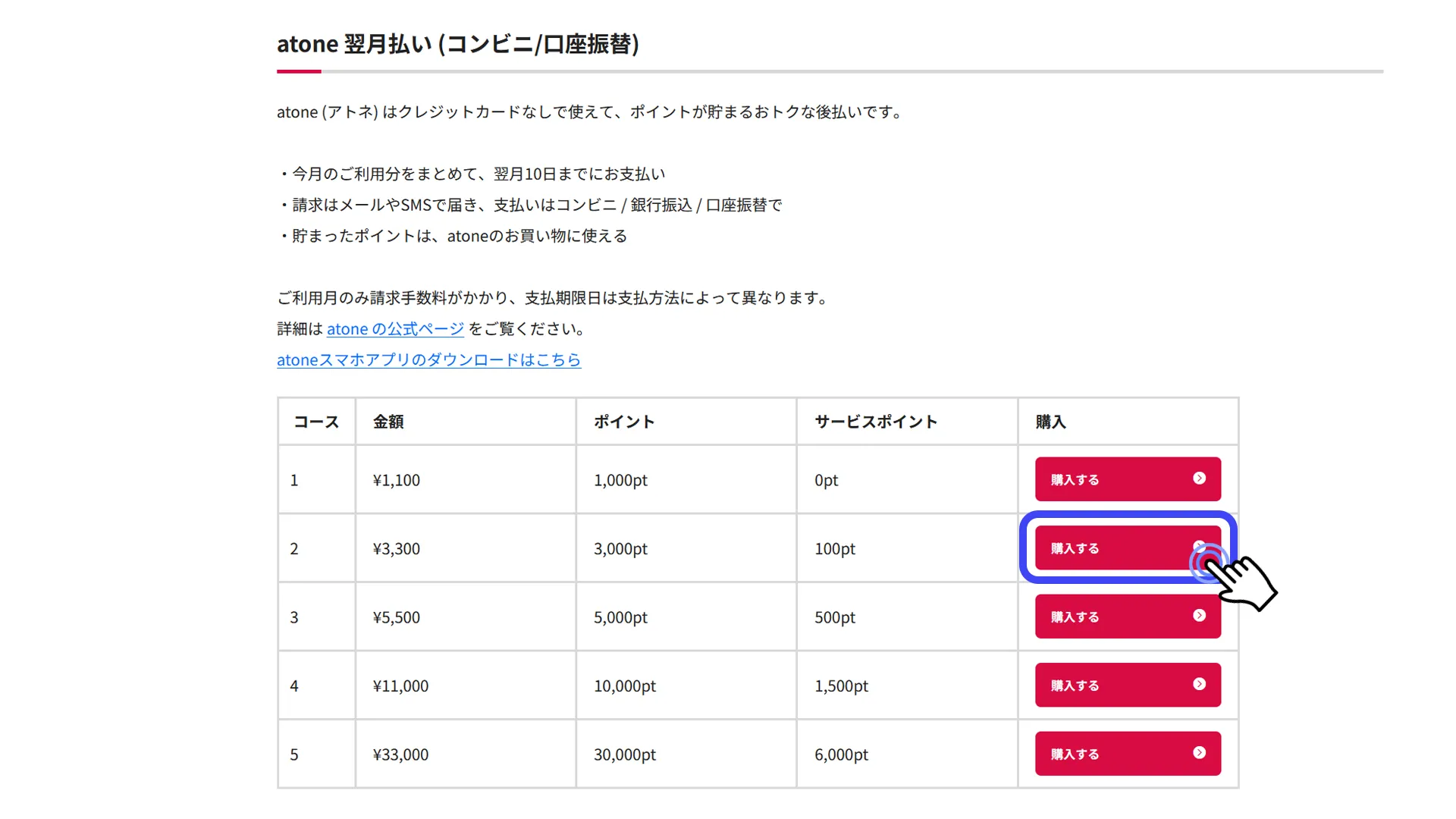 各種決済-atone翌月払い決済1